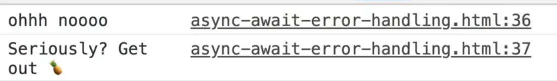 attaching a then block after calling a async function