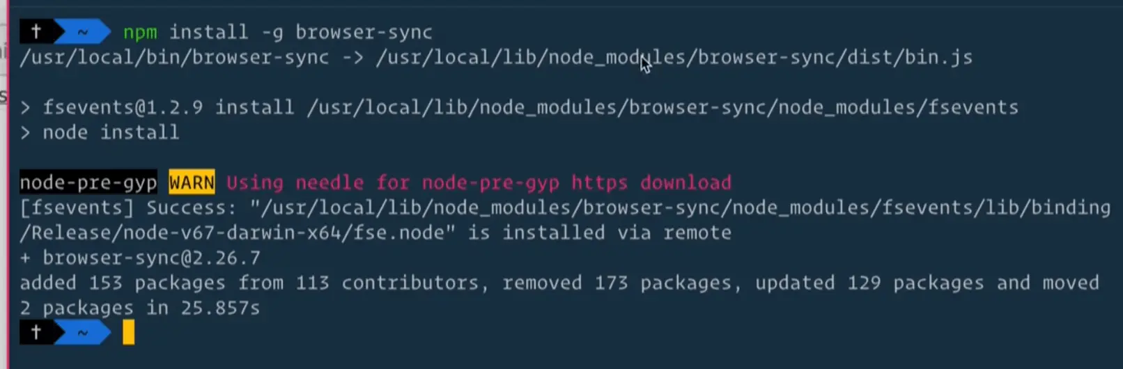 run the command browser-sync