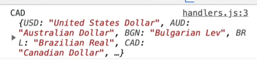 destructuring an import result in console
