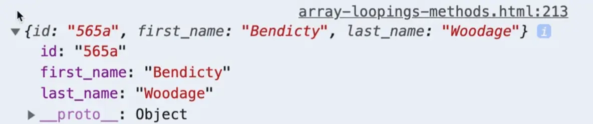 using higher order function named findById to find a student with id 56a from the list of array