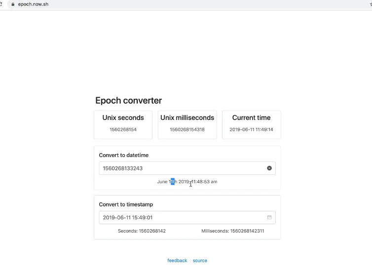 converting millisecond to datetime value using epoch converter
