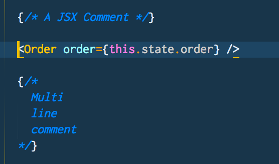 How to comment in React JSX