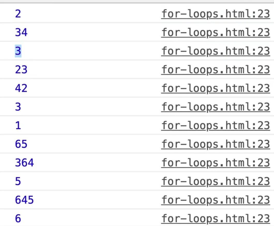 to access the individual number, use index to retrieve it using square brackets