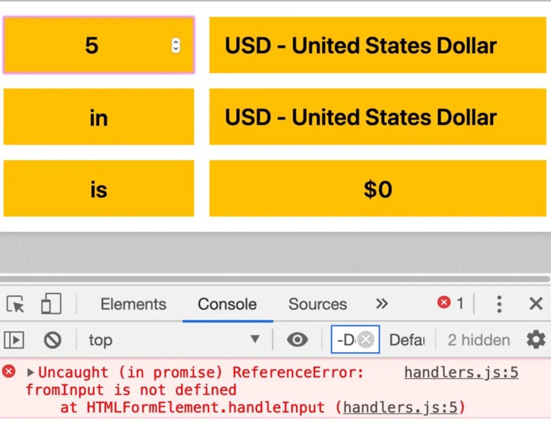 uncaught reference error - fromInput is not defined