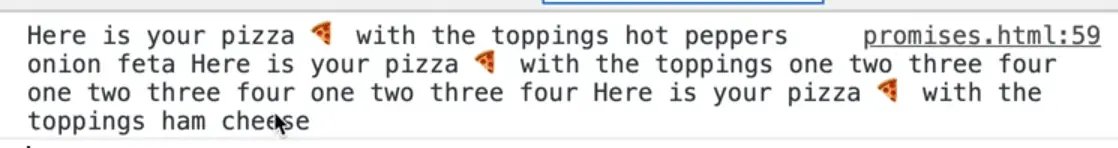 array destructuring and printing the resolved promise in console