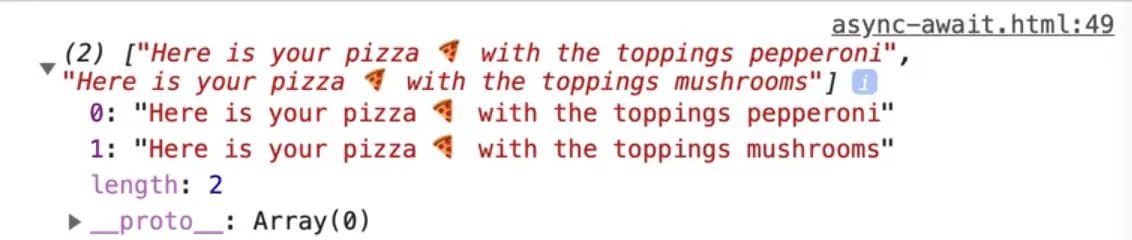 resolved promise array with async await in console