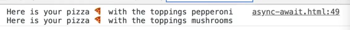 log of resolved promises in console