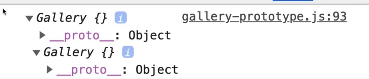 gallery prototype