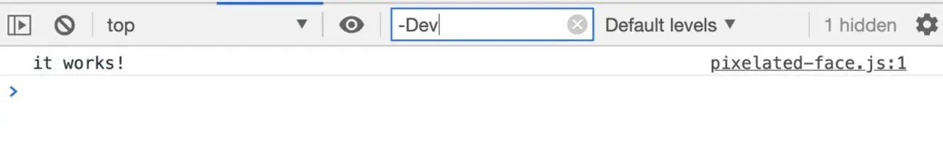 get rid of the warnings using filter -DevTools in console