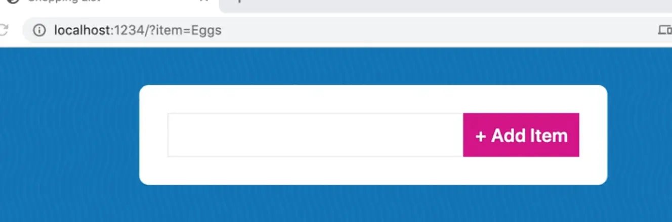 ?item=egg gets appended in url
