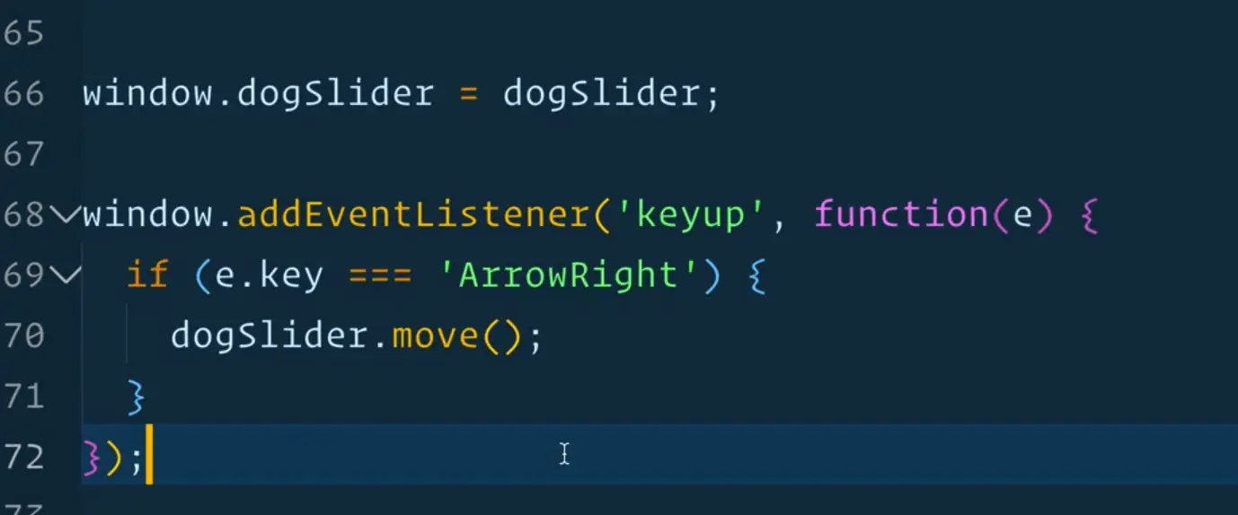 event listener keyup to window object