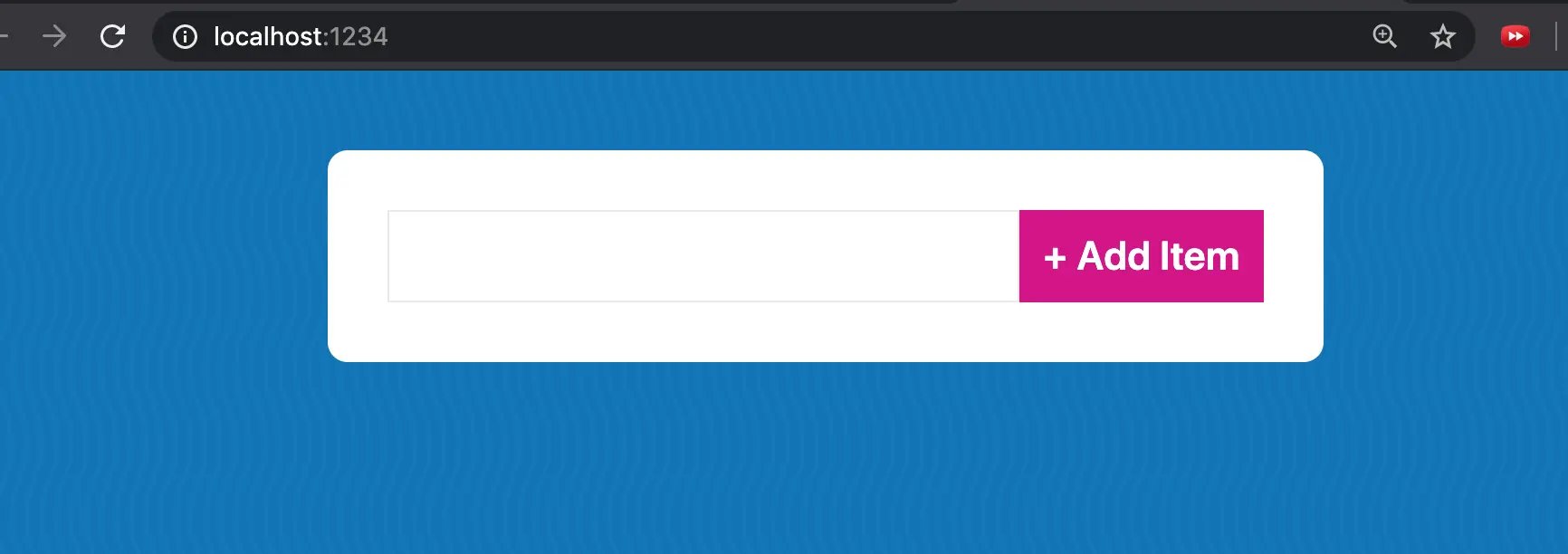 shopping list ui in browser