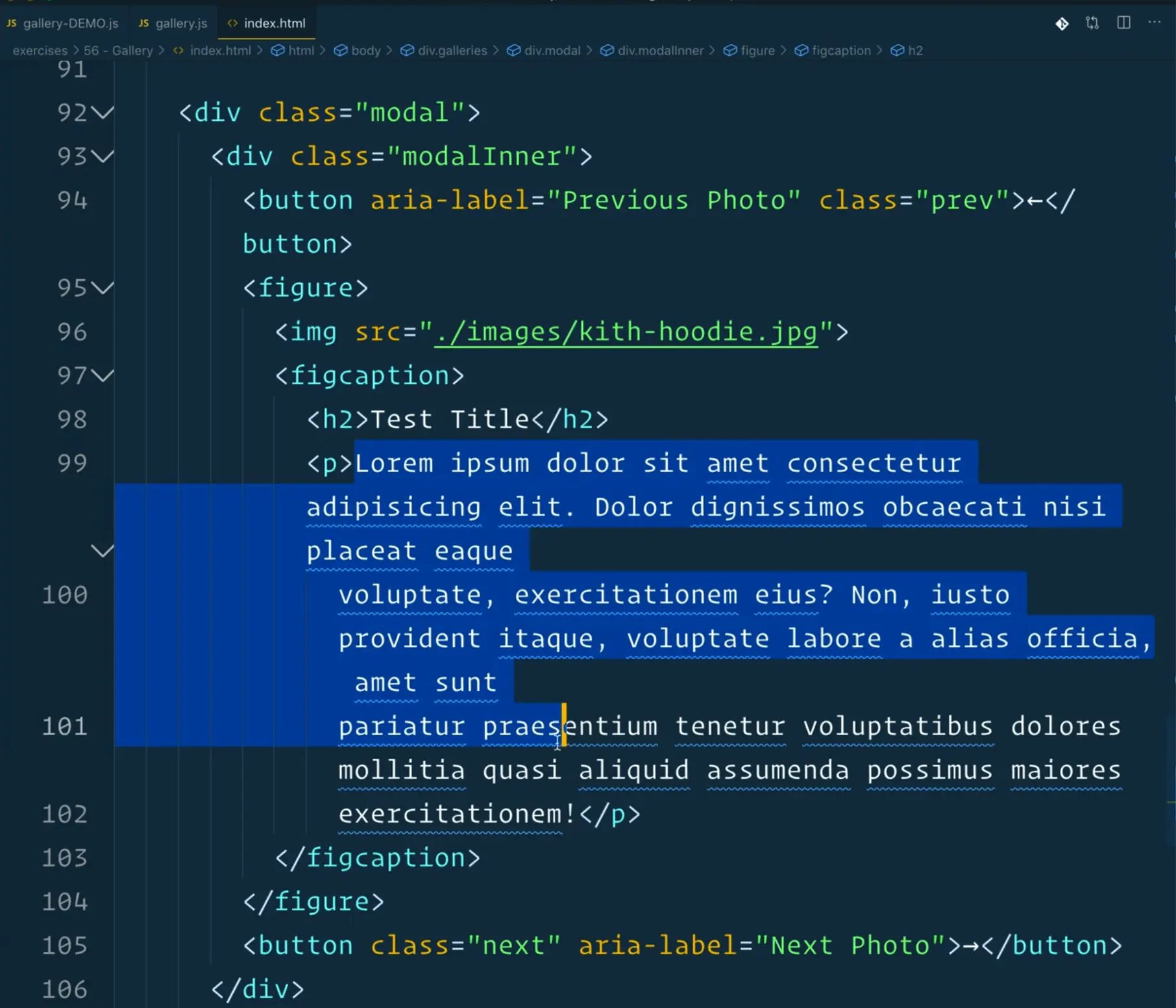 update the source of image, h2 and p element