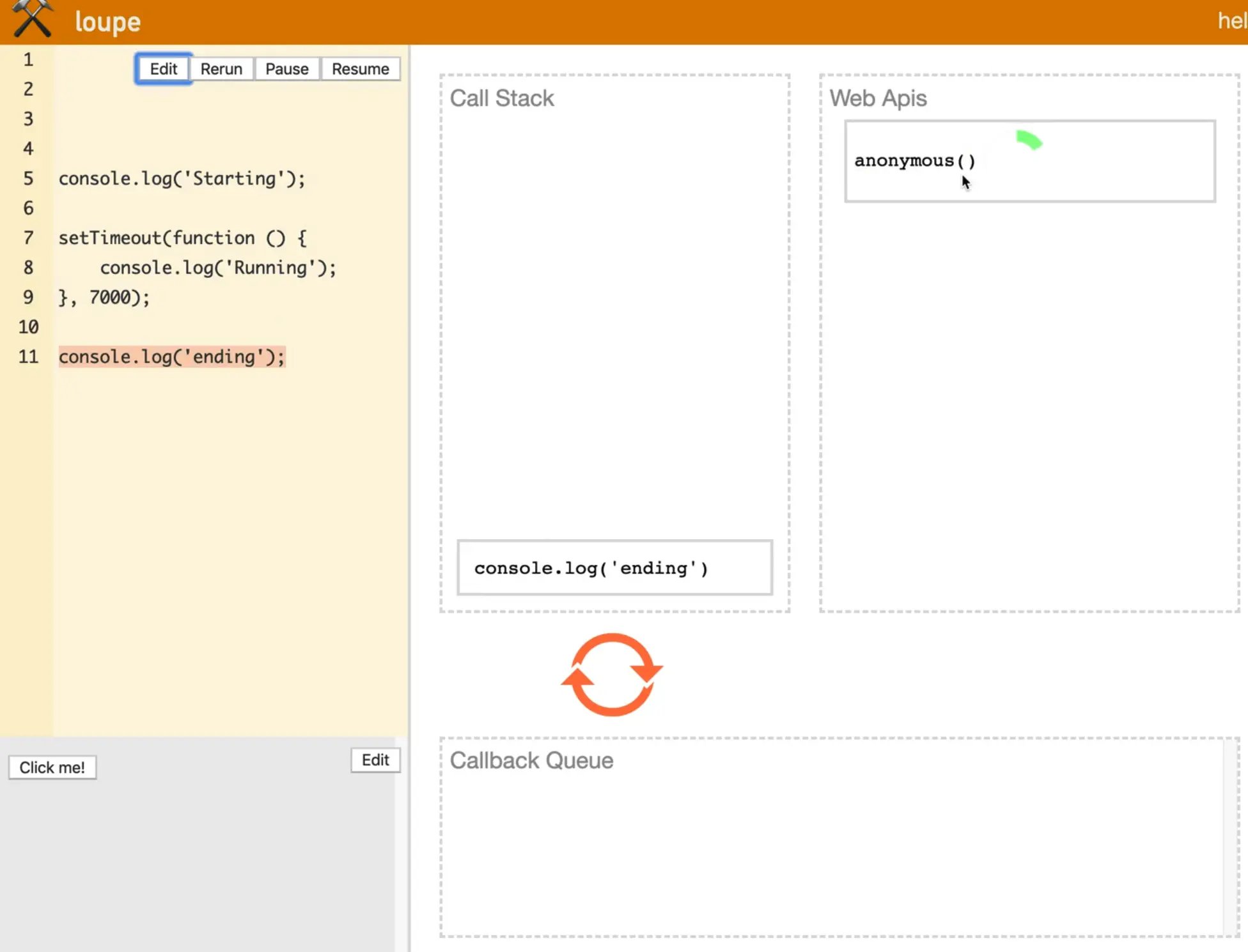 if there is a callback so it puts that in our Web Apis