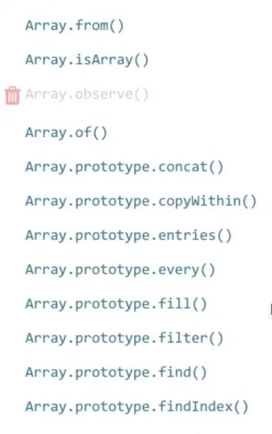 MDN documentation page on Array methods