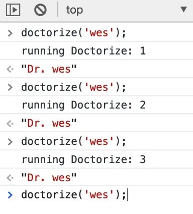 console.count helps to determine how many times a function is being run
