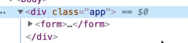 div with class app in elements tab