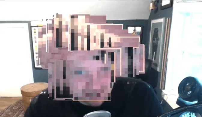 face spreading all over