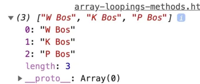 chaining maps to produce first character as capitalize of the fullNames array