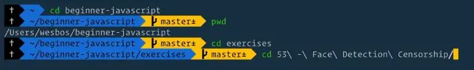 type pwd to see where you are on your computer
