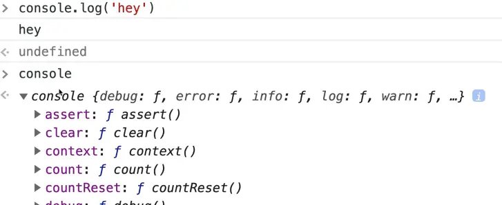 printing console word includes many methods along with it