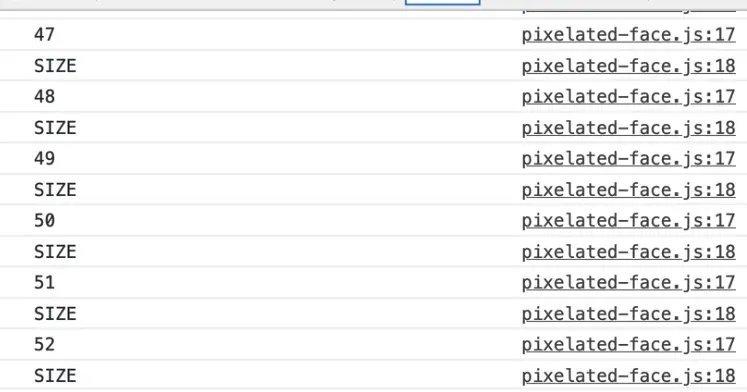 log of slider in console as it is moved