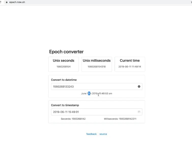 converting millisecond to datetime value using epoch converter