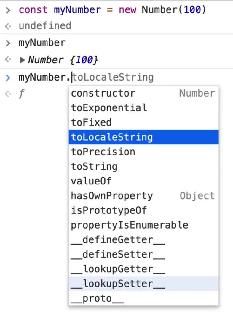 executing toLocaleString() function on the number object