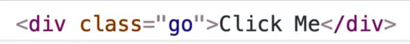 click me div in console