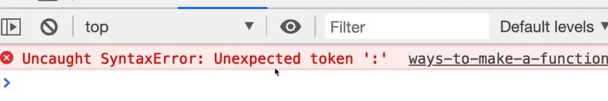 error in making implicit return and removing curly brackets