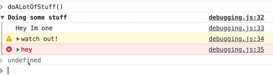 console group will put all the consoles together as single block and ends where console groupEnd is called