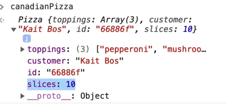 10 slice of pizza in console