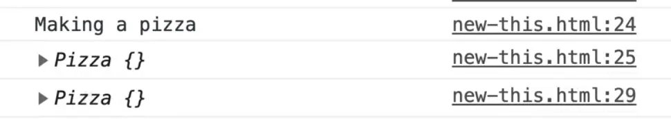 log of this keyword returning inside a function