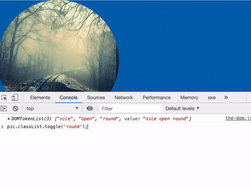 Image being formatted as a circle then removed back to square with an animated transition