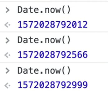 shorthand way to get the timestamp using Date.now()