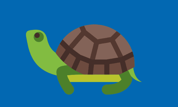 rendered page showing turtle now facing left