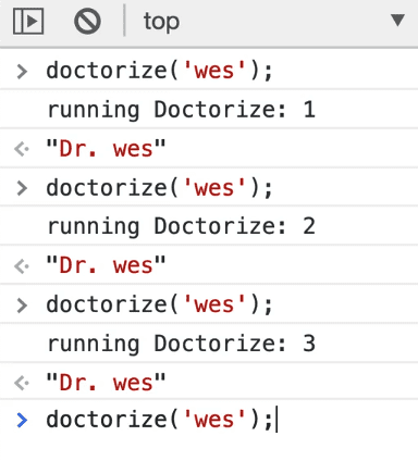 console.count helps to determine how many times a function is being run