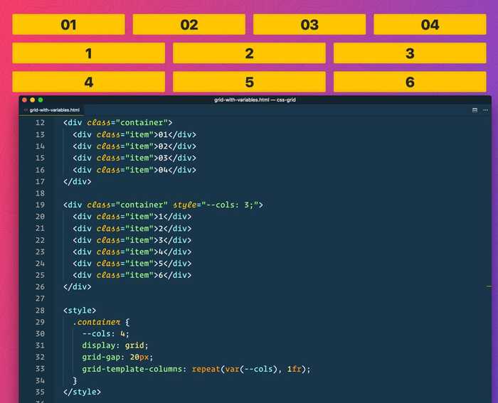 🔥 With CSS variables, you can overwrite values when authoring HTML with an inline style attribute
