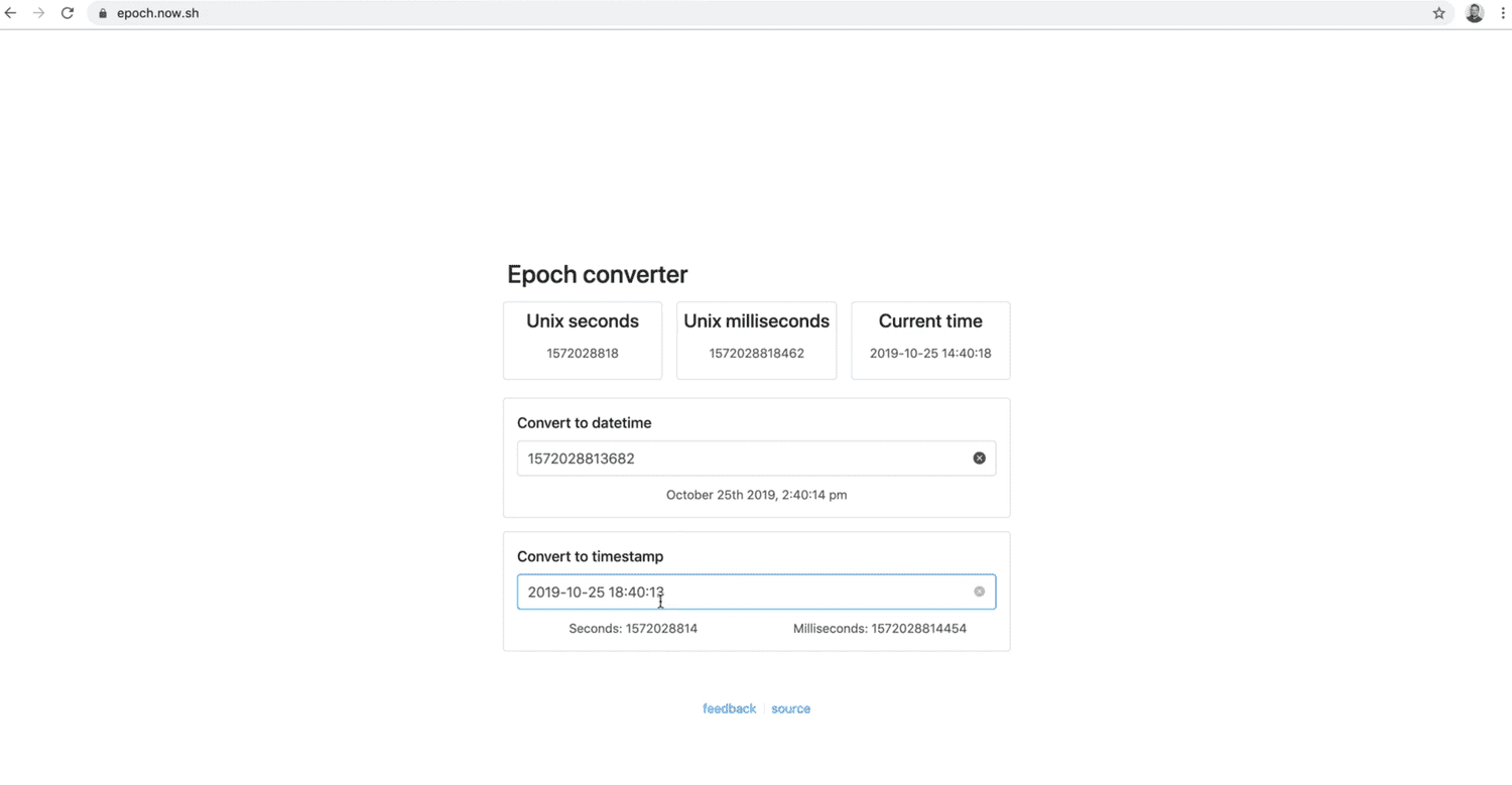 converting timestamps to date using https://epoch.now.sh