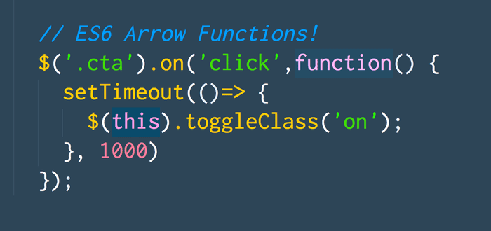 Understanding ES6 Arrow Functions for jQuery Developers