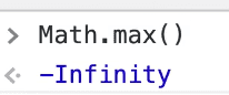 math max functions returning negative infinity