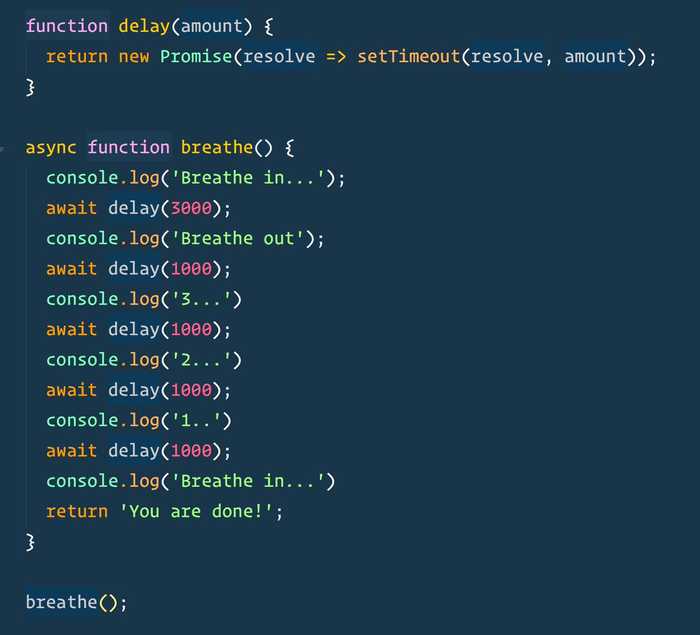 🔥 Async + Await makes orchestrating timers a snap!
