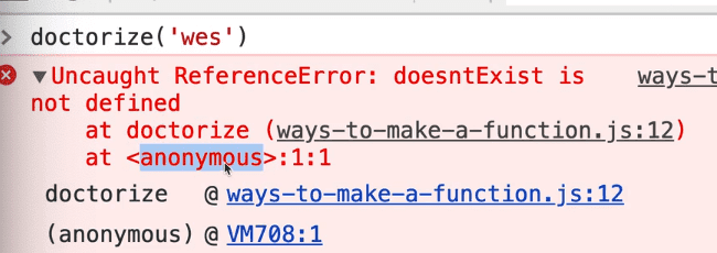does not exists function call error