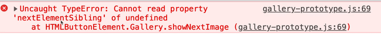 uncaught type error: cannot read property 'nextElementSibling' of undefined