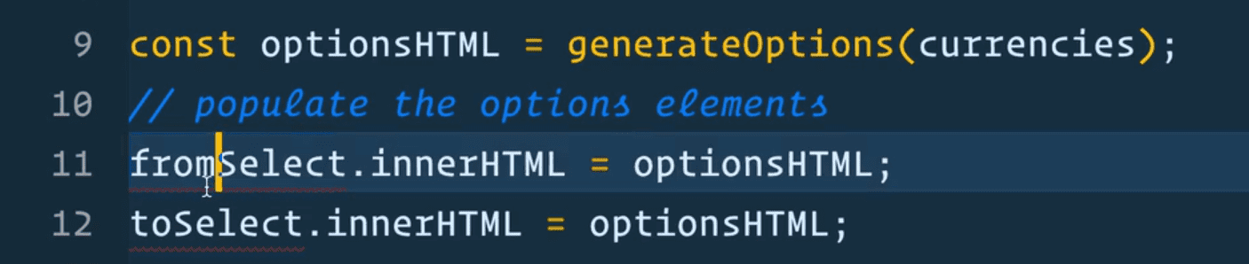 setting the innerHTML using html