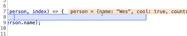 variable shows the values they are having on this point of time