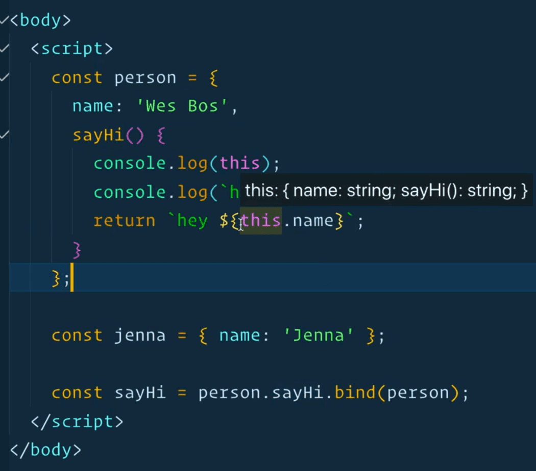 not passing name as an argument to sayHi function