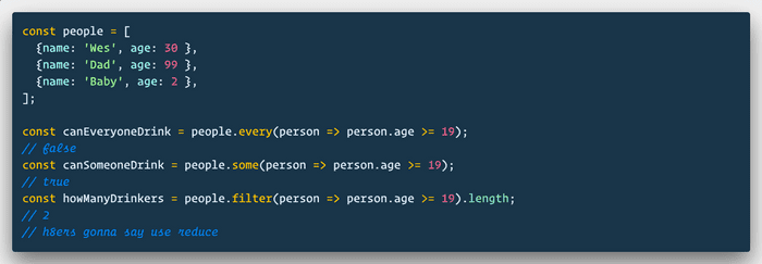 🔥 The Array .some() Method is super handy for checking if at least one item in an array meets what you are looking for
