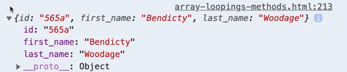 using higher order function named findById to find a student with id 56a from the list of array