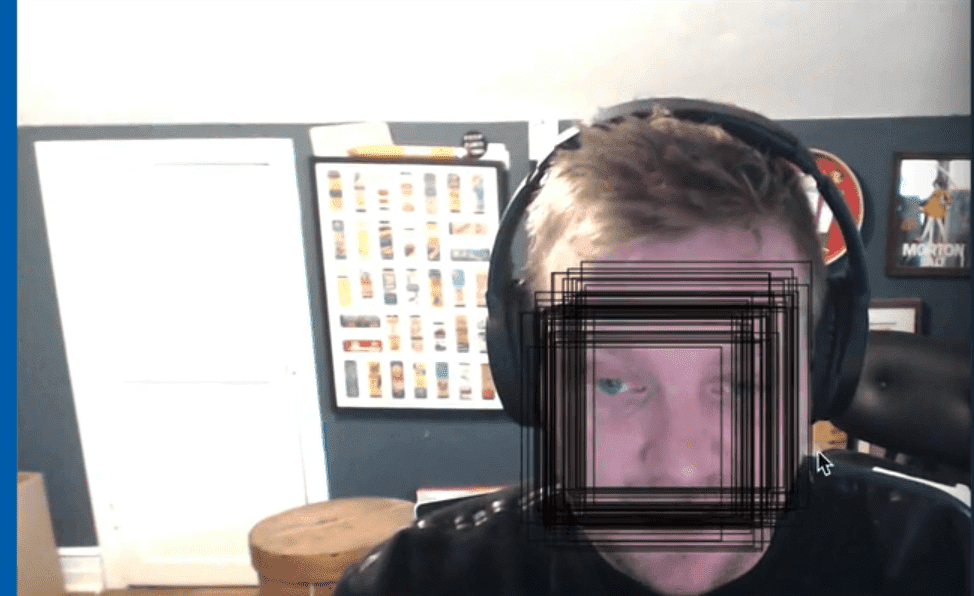 bounding box with actual face